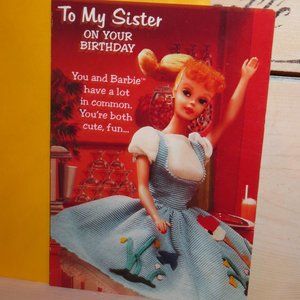 Barbie 1997 Calendar Birthday Card